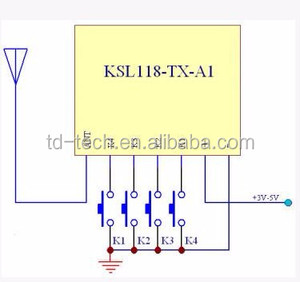 Taidacent433MhzスーパーヘテロダインRFワイヤレストランスミッターモジュール1527エンコードEV1527コード3V-24Vリモートコントロール用 - Product Image 5