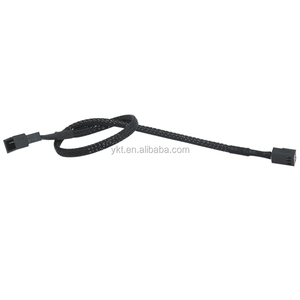 Computer CPU Lüfter Gehäuse Lüfter 3Pin Strom verlängerung kabel 3-poliges Adapter kabel Netzwerk schwarz