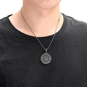 Customized Stainless Steel Casting Meaning Viking <strong>Norse</strong> Rune Pendant Necklace for Men - Product Image 3