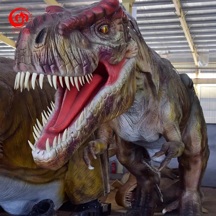 Fornitore della cina grande dinosauro lunghezza 12m realistico robot animatronic con lunga vita