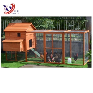 金属トレイ付き屋外木製大型家禽鶏小屋鶏鶏小屋