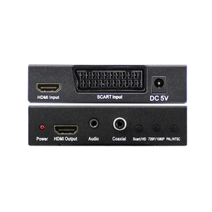 Original OEM Factory <span class=keywords><strong>SCART</strong></span> para <span class=keywords><strong>HDMI</strong></span> Scaler Box <span class=keywords><strong>Converter</strong></span> Até 720p 1080p <span class=keywords><strong>Scart</strong></span> para <span class=keywords><strong>HDMI</strong></span> Stereo <span class=keywords><strong>Converter</strong></span> scaler Box