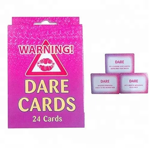 New Products 24 pcs/set Hen Party Dare Card Dare To Do Card Bachelorette Party Girls Out Night Party Game Accessories