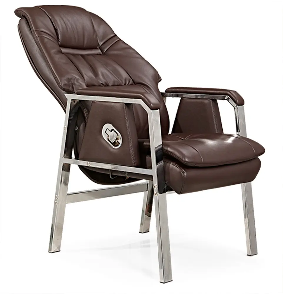Silla ejecutiva de cuero de cuatro patas, sillón de oficina moderno y Popular, gran tamaño, a la venta