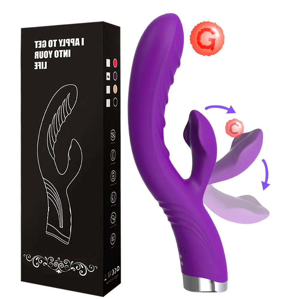 Clitoral Vibrator Stick Voor Vrouwen Dubbele Stimulatoren G-Spot Clitoris Massager Wand 2 In 1 Dildo Vibro Seksspeeltjes Voor Volwassenen