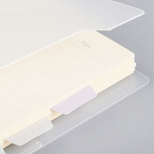 A6透明ルーズリーフブックインデックスステッカーノートブック、学生のための水平線ブックメモ帳日記 - Product Image 4