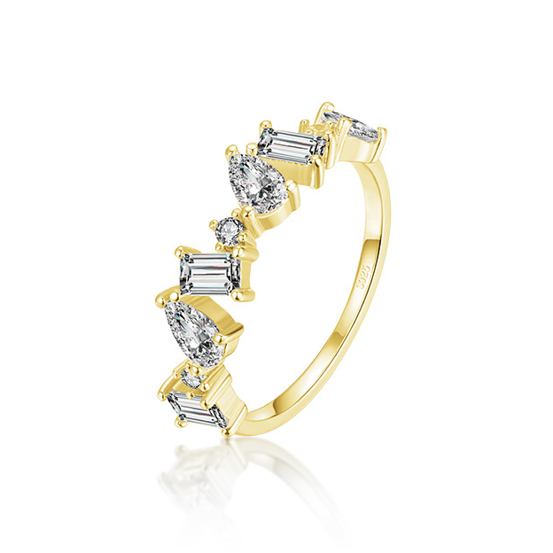 Bague éternité en or, formes variées