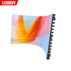 Fabrika fiyat esnek led perde akıllı ekran tam renkli kavisli ekran katlanabilir led video ekranı paneller yumuşak led ekran - Product Image 1