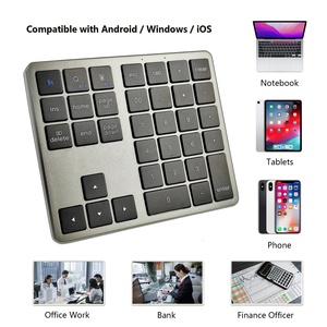 <strong>Bluetooth</strong> Number Pad Wireless <strong>Numeric</strong> <strong>Keyboard</strong> Numpad 35 Keys Portable Mini Financial Accounting Rechargeable Customize Provide - Product Image 3