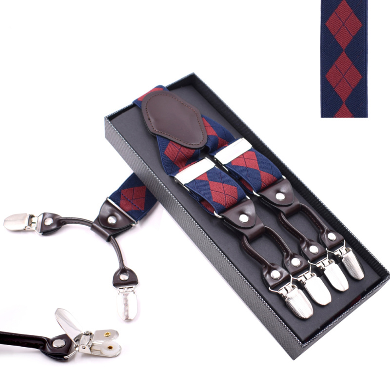 Checkered Navy-burgundy