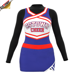 CSTOWN yeni tasarım amigo üniforma Set özel Logo gençlik amigo Sideline Cheer üniformaları - Product Image 1