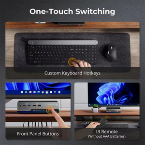 TESmart 8K 60Hz DP KVM交换机3监视器2台电脑USB 3.0支持游戏家庭办公室三重监视器KVM的EDID热键 - Product Image 4