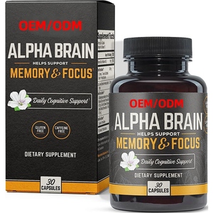 Brain Booster Memory Support 30 Count Premium Noo tropic Brain Supplement Koffein freie Fokus kapseln für die Konzentration - Product Image 1