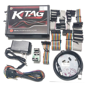 Versión DE LA UE para KTAG V7.020 V2.25 2,23 tablero rojo Auto ECU herramientas de programación sin limitación de tokens lector de código de plástico