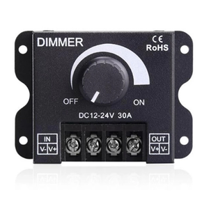 DC12v-24v 30A LED <strong>Lights</strong> Dimmer <strong>Controller</strong> 12V 30A Monochrome Knob <strong>Controller</strong> Manual Knob <strong>Light</strong> Strip <strong>Light</strong> Strip Switch - Product Image 4