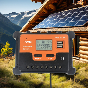 Hochwertiger 10A-100A Solar PWM Controller Off-Grid LED Display Beleuchtungs regler mit automatischer Erkennung - Product Image 1