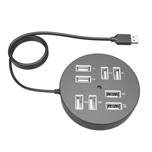 便携式8端口USB 2.0集线器，用于高速笔记本电脑扩展批量购买多设备连接 - Product Image 1