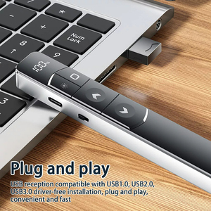 Più economico display digitale 2.4 GHz presentatore Wireless con puntatori rossi penna USB RF telecomando puntatore ricaricabile - Product Image 4