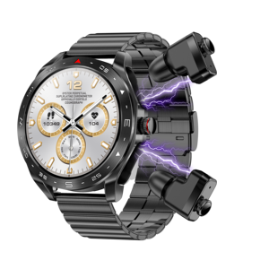 Reloj inteligente Vanssa T95 TWS 2 en 1, auriculares modelo más nuevo, BT, llamada, teléfono, música local, reproductor de alta fidelidad con auriculares inalámbricos - Product Image 1