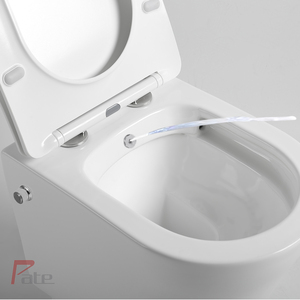 现代设计的圆形坐便器内置坐浴盆 - Product Image 1