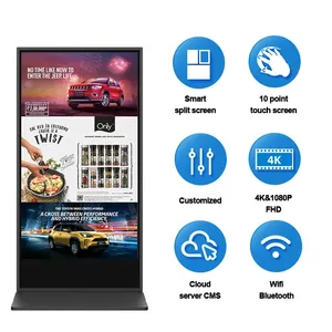 Segnaletica digitale a schermo intero 55 Incn Non touch verticale Android Cloud Network Media Player - Product Image 3