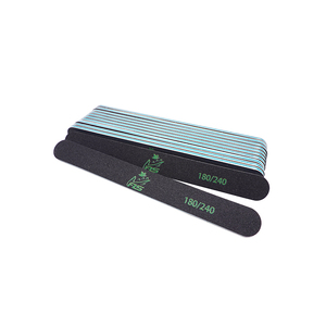 Bán Buôn Chuyên Nghiệp Có Thể Giặt Tùy Chỉnh Logo Riêng Móng Tay Màu Đen Tập Tin 80 100 120 150 180 240 Đen Giấy nhám Móng Tay Tập Tin - Product Image 6