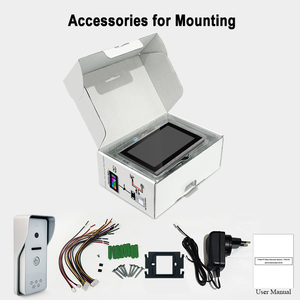 Alta calidad inteligente 1080P 10,1 pulgadas IPS pantalla táctil Tuya WIFI con cable sistema de intercomunicación barato timbre soporte RFIC tarjeta desbloqueo - Product Image 3