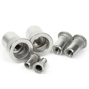 Yassı paslanmaz çelik kafa riveli somun inç 6-32 5/16 3/8 1/4 1/2 metrik M3 M 4 M5 M6 M8 M10 M12 perçin fındık - Product Image 6