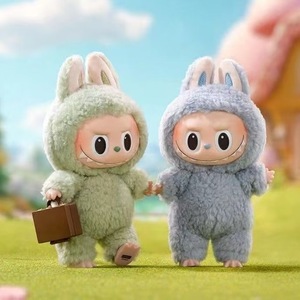 Cute Labubu Anime Macaron PVC Pendant Doll Frozen Character Blind Box Keychain Toy and Birthday <strong>Gift</strong> with Seat Series Monster - Product Image 4