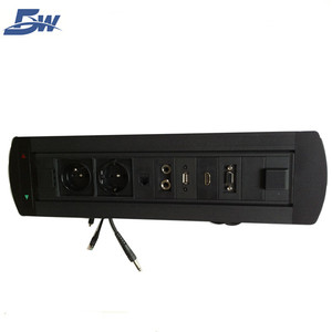 BW <strong>Multi</strong> <strong>Functional</strong> Flip up Hidden European Automatic Rotatory <strong>Desktop</strong> <strong>Socket</strong> Outlet - Product Image 5