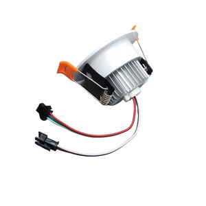 Small <strong>White</strong> 5wires <strong>LED</strong> Recessed 24V Pixel RGB Full Color WS2811 <strong>3W</strong> Ceiling Spotlights Atmosphere <strong>LED</strong> bar KTV Downlight - Product Image 3