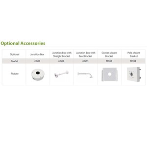 Sistema de seguridad de cámara inalámbrica IP domo de lente fija de 2MP con POE interno Serie impermeable IP67 Biosense - Product Image 6