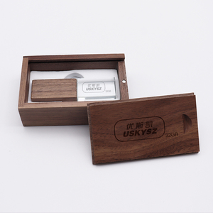 LICHTER Kristall-Holz-LED-Speicherständer leuchten USB-Flash-Laufwerk 2.0 3.0 U-Disch Schlüssel Speicher USB 128 MB 32 GB 128 GB LED-Speicherlaufwerk - Product Image 5