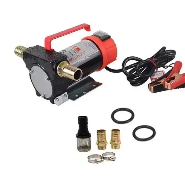 electric oil pump, 12V diesel high-power self suction forward and reverse handheld DC refueling pump