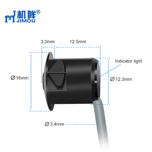 Codo de mezcla de CC detección de objetos con forma de auricular negro especial a través del sensor fotoeléctrico óptico de modo de haz