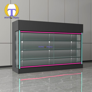 Nhà máy trực tiếp 6ft bằng gỗ gờ đầu thanh toán truy cập Giao hàng nhanh kính hiển thị kiosk cho cửa hàng bán lẻ giới thiệu - Product Image 2