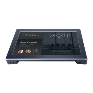 Quiosco de montaje en pared POE Android de 10,1 pulgadas, sistema de reserva y publicidad para sala de reuniones para uso en oficina, barra de luz LED tipo capacitivo - Product Image 3