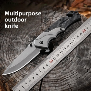 Dao gấp chiến thuật đa năng bán buôn, lưỡi dao thép không gỉ, cán nhựa, dao bỏ túi tiện dụng - Product Image 4