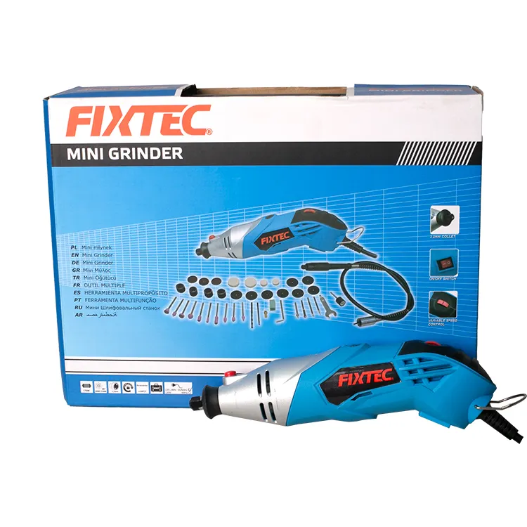 Fixtec ferramenta rotativa de velocidade variável, 40 unidades, acessórios, mini kit de moedor 170w