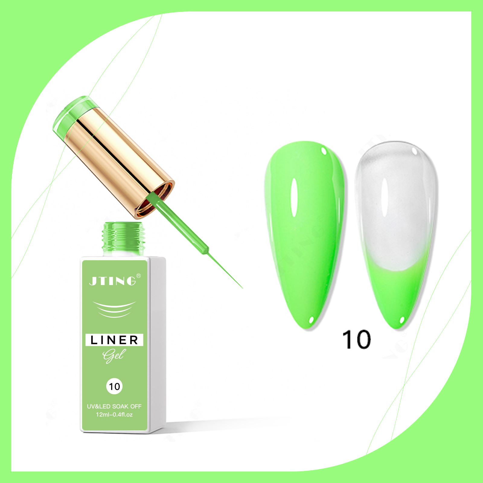 #เจลเขียนเส้น 10 สี