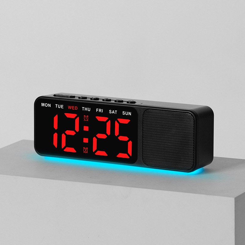 Black casing with red lighting