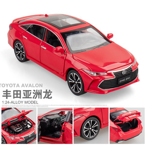 Diecasting1:24 toyo-ta AVALON simülasyon alaşım araba modeli ses ve ışık geri çekme dekoratif koleksiyon metal araba döküm modelleri - Product Image 4