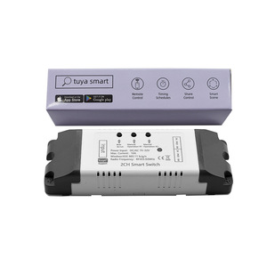 Tuya wifi smart modulo interruttore a pulsante relè autobloccante a 2 canali per 0V-230V 12V 24V funziona con alexa - Product Image 2
