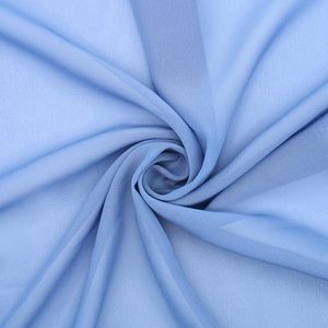 Drapable 150Cm 95gsm Đồng Bằng Nhuộm Màu Rắn 100% Polyester 75D Ngọc Trai Voan Vải Cho Trang Phục - Product Image 2