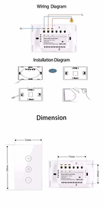 Xzj ánh sáng tùy biến chúng tôi PC kính cảm ứng tuya wifi thông minh Dimmer chuyển đổi - Product Image 4