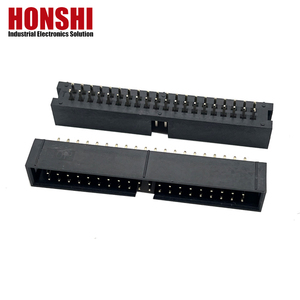 2.54mm Box <strong>Header</strong> H8.8 40P Gold Plated Straight Dual Row Customized High Quality Electrical Connector Box <strong>Header</strong> - Product Image 4