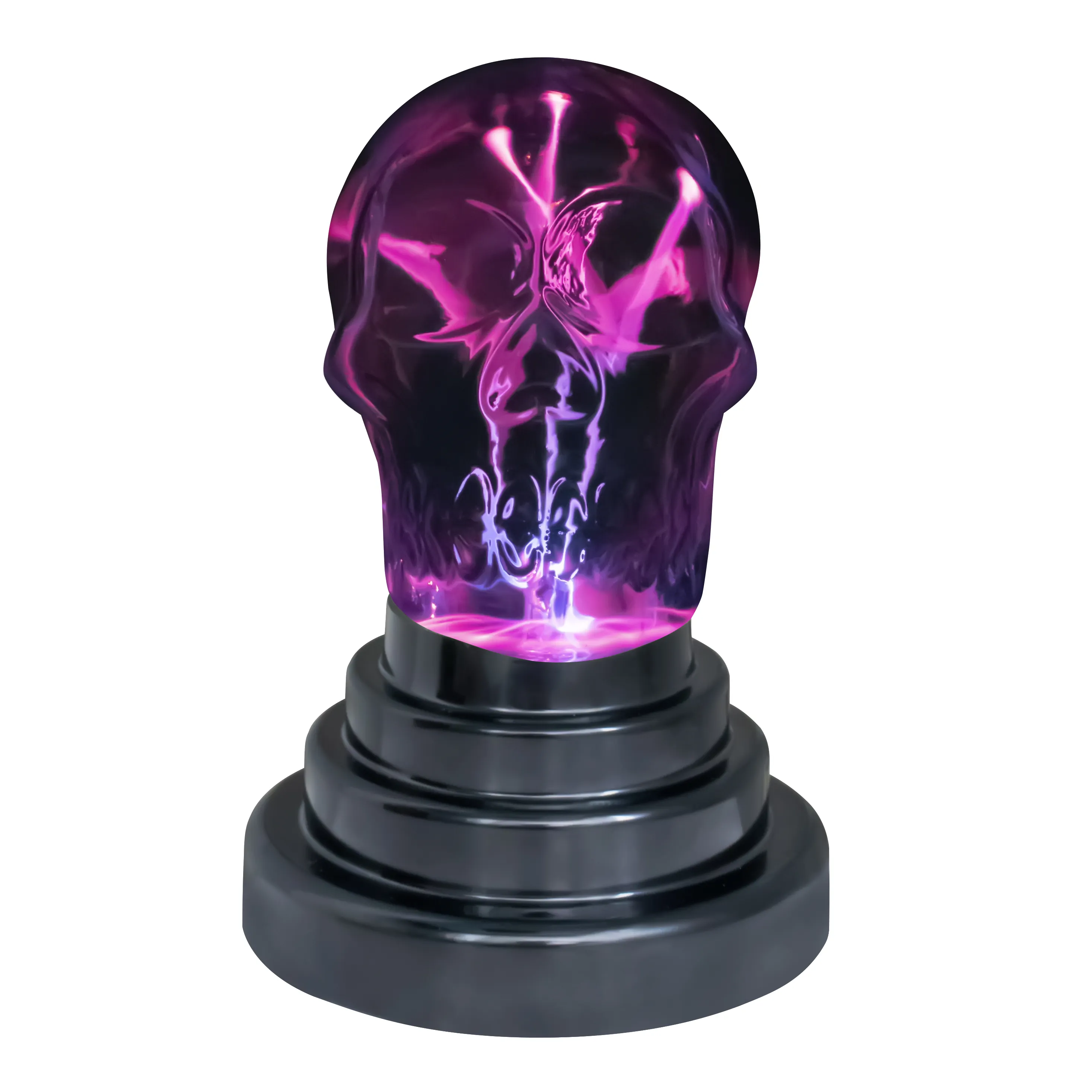 TIANHUA-lámpara eléctrica de bola estática para niños, luz nocturna para decoración del hogar, Bola de Plasma, 14 años de fábrica, USB, 3 pulgadas, Calaveras, novedad