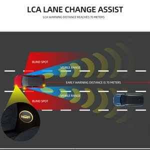 Universal Fit BSD Two Radar Sensor Car Blind Spot Detection Monitor Assist Collision Warn System