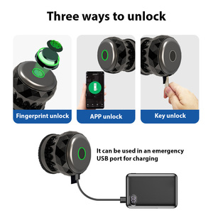 BT mm için FingerprintKeyApp kapı kilidi ofis kapısı tip C Port acil şarj akıllı kilit anahtarsız giriş kapı kilidi - Product Image 5