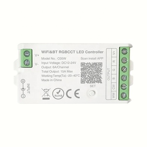 Высококачественный RGB CCT светодиодный контроллер 6A/CH WIFI 2,4G Смарт-приемник для светодиодной ленты - Product Image 5